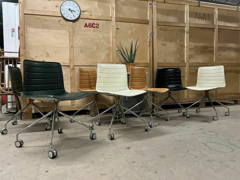 Arper Catifa 46 Studio / Office Chairs Camel Leather