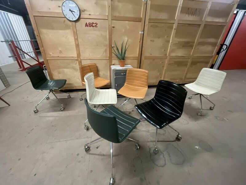 Arper Catifa 46 Studio / Office Chairs Camel Leather