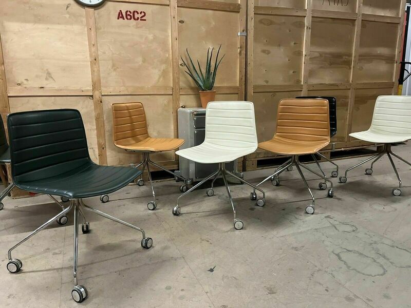 Arper Catifa 46 Studio / Office Chairs Camel Leather