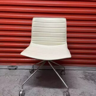 Arper Catifa 46 Studio / Office Chairs Cream Leather