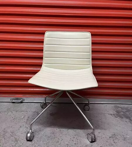 Arper Catifa 46 Studio / Office Chairs Cream Leather