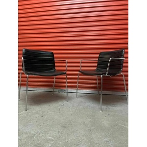 Arper Catifa 53 Chair Black Leather Studio : Dining