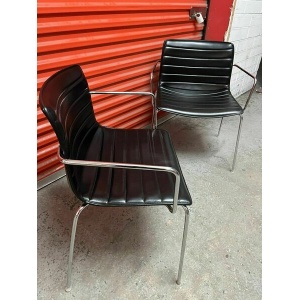 Arper Catifa 53 Chair Black Leather Studio : Dining