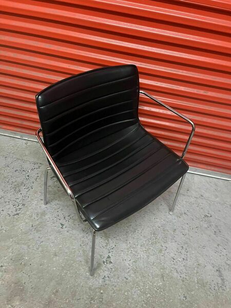 Arper Catifa 53 Chair Black Leather Studio : Dining