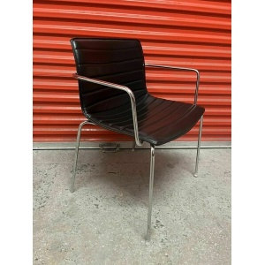 Arper Catifa 53 Chair Black Leather Studio : Dining