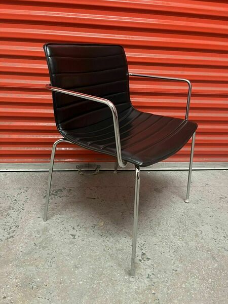 Arper Catifa 53 Chair Black Leather Studio : Dining