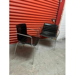 Arper Catifa 53 Chair Black Leather Studio : Dining