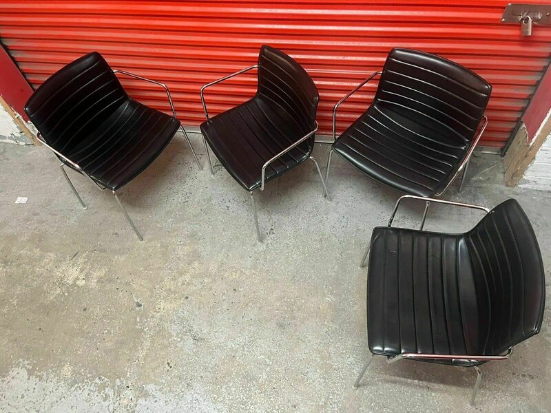 Arper Catifa 53 Chair Black Leather Studio : Dining