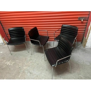Arper Catifa 53 Chair Black Leather Studio : Dining