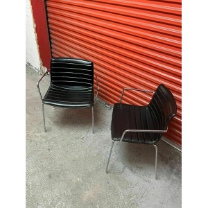 Arper Catifa 53 Chair Black Leather Studio : Dining