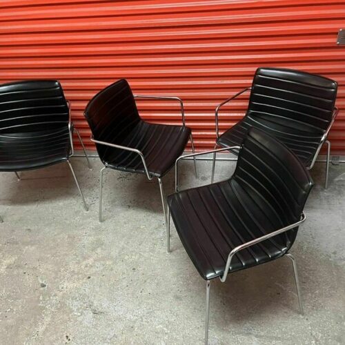 Arper Catifa 53 Chair Black Leather Studio : Dining