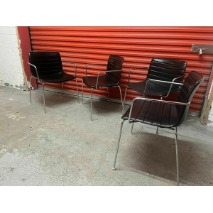 Arper Catifa 53 Chair Black Leather Studio : Dining