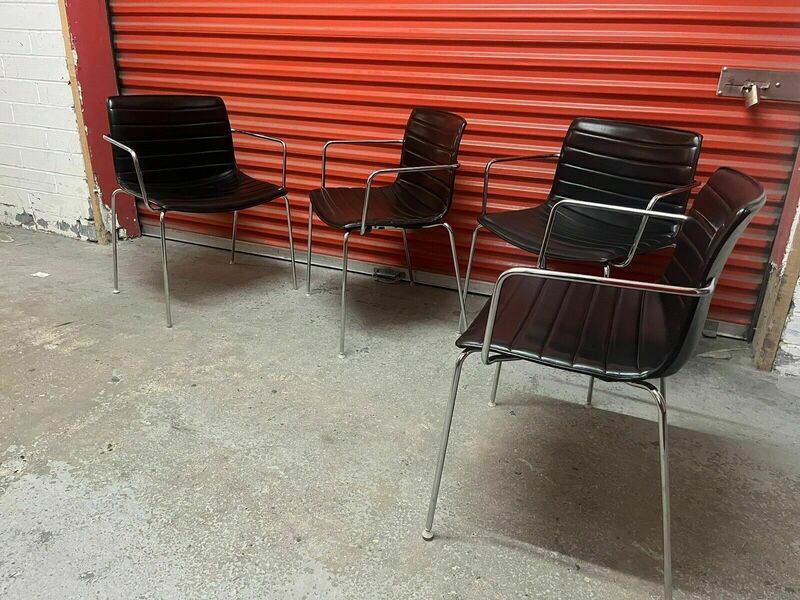 Arper Catifa 53 Chair Black Leather Studio : Dining