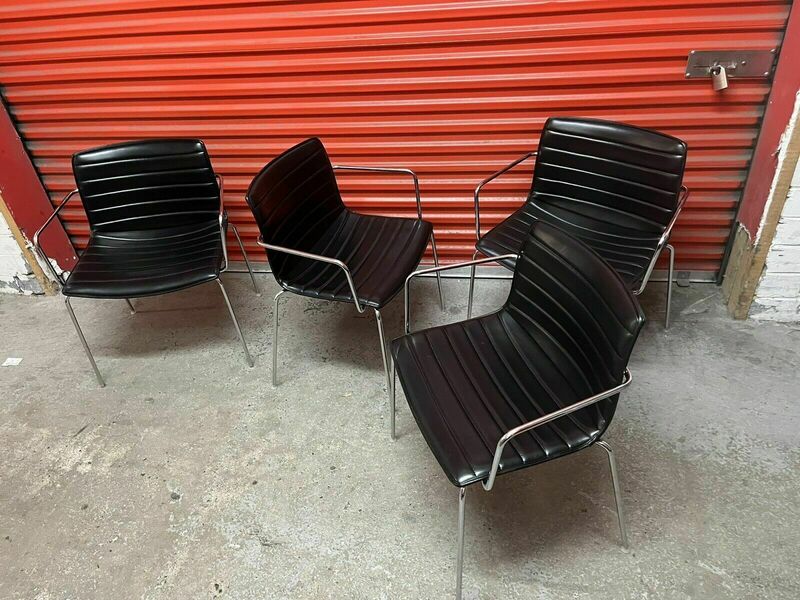 Arper Catifa 53 Chair Black Leather Studio : Dining