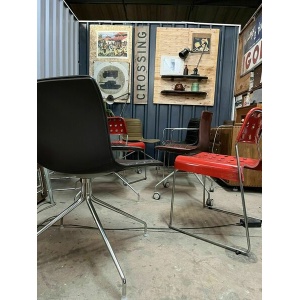 Arper Catifa 53 Leather Studio Chair: / Omk Chair Mismatched Sets Available