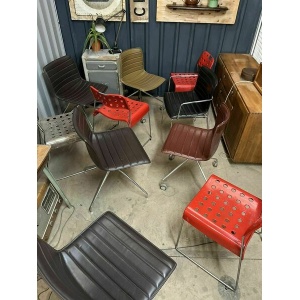Arper Catifa 53 Leather Studio Chair: / Omk Chair Mismatched Sets Available