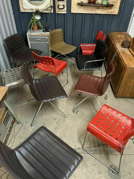 Arper Catifa 53 Leather Studio Chair: / Omk Chair Mismatched Sets Available
