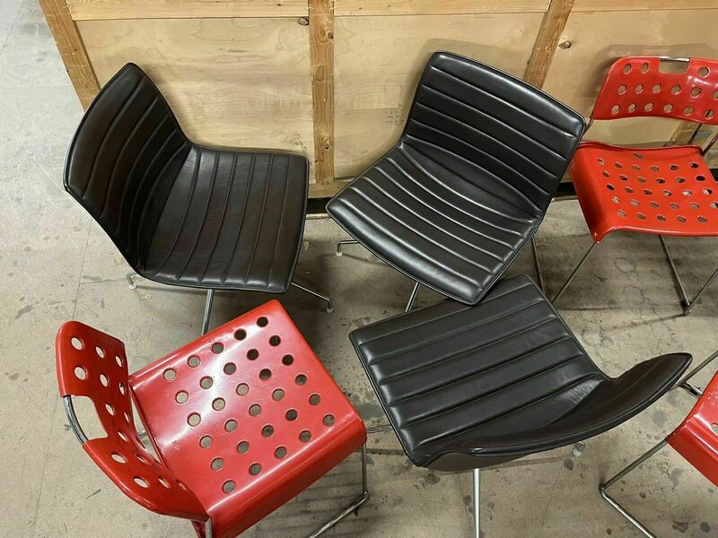 Arper Catifa 53 Leather Studio Chair: / Omk Chair Mismatched Sets Available