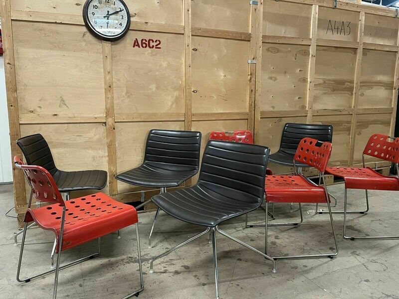 Arper Catifa 53 Leather Studio Chair: / Omk Chair Mismatched Sets Available