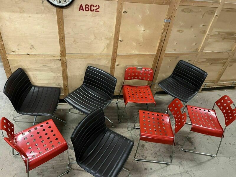 Arper Catifa 53 Leather Studio Chair: / Omk Chair Mismatched Sets Available