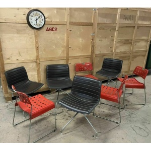 Arper Catifa 53 Leather Studio Chair: / Omk Chair Mismatched Sets Available