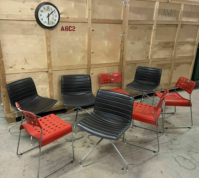 Arper Catifa 53 Leather Studio Chair: / Omk Chair Mismatched Sets Available