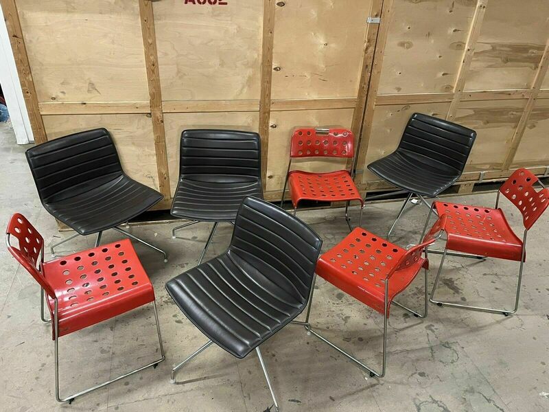 Arper Catifa 53 Leather Studio Chair: / Omk Chair Mismatched Sets Available