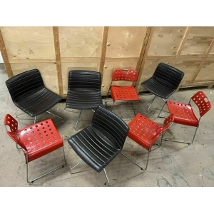 Arper Catifa 53 Leather Studio Chair: / Omk Chair Mismatched Sets Available
