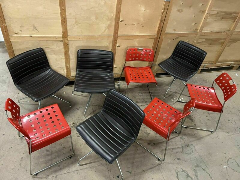Arper Catifa 53 Leather Studio Chair: / Omk Chair Mismatched Sets Available