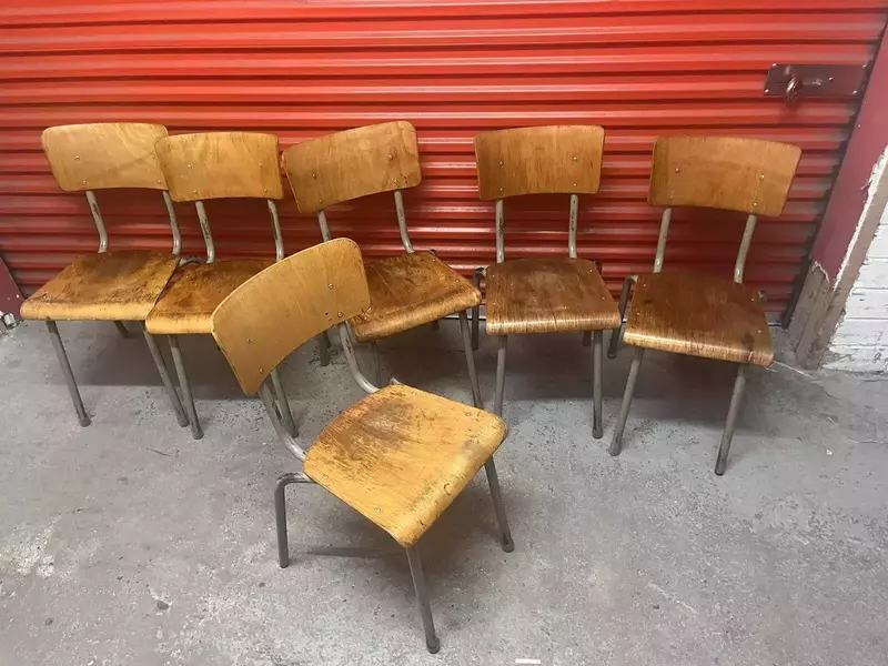 Bauhaus Style Stacking Chair Suit Cafe / Bar / Tv Prop Six Available