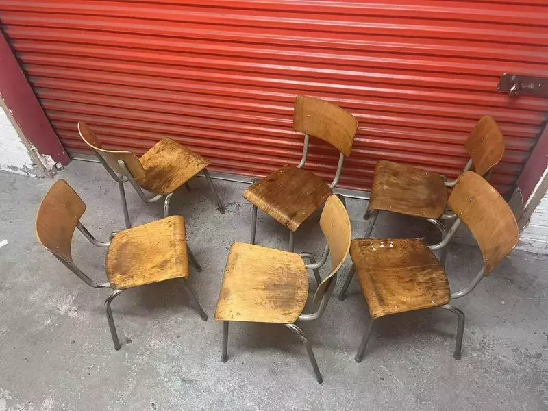 Bauhaus Style Stacking Chair Suit Cafe / Bar / Tv Prop Six Available