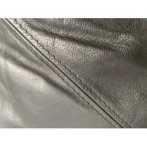 Black Leather ‘Skye’ Chaise Longue by Tord Björklund, Ikea Sweden, 1970s