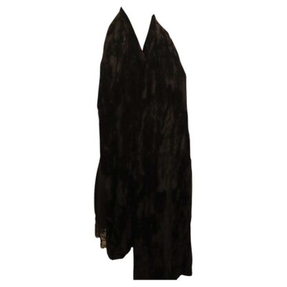 Black Silk Velvet Shawl