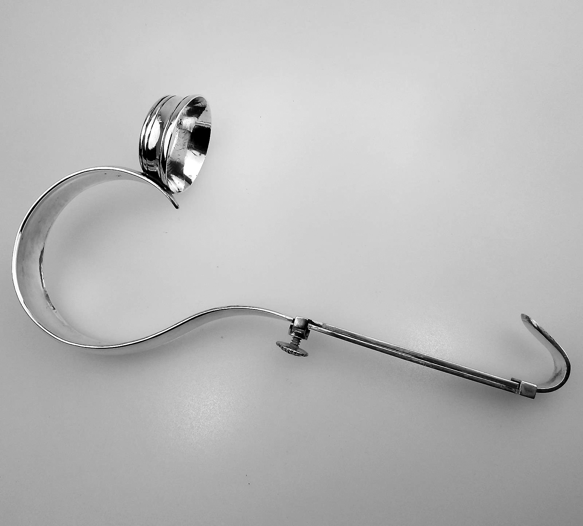 A rare & very good antique silver plate Champagne Wine Bottle Holder C.19thC