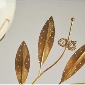 Brass and Glass Chandelier, Attributed to Paavo Tynell for Itsu, Finland, 1950