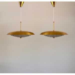 Carl Fagerlund Pendant Chandeliers for Lyfa, Denmark, 1970s