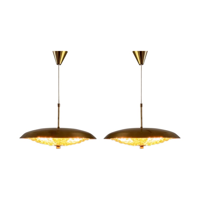 Carl Fagerlund Pendant Chandeliers for Lyfa, Denmark, 1970s