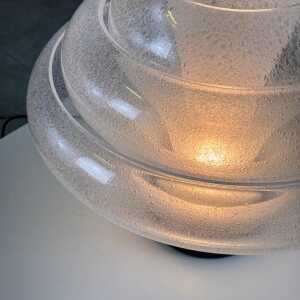 Carlo Nason for Mazzega, 'Lotus' Table Lamp, Pulegoso Glass, 1960s Design