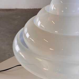 Carlo Nason LT305 'Lotus' Table Lamp for Mazzega, Opalescent Glass, 1960s Design