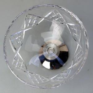 A vintage cut glass & Dutch solid silver Candy Bowl C.20thC