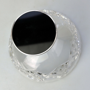 A vintage cut glass & Dutch solid silver Candy Bowl C.20thC