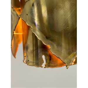 Ceiling Brass Brutalist Lamp by Sven Aage Jensen for Holm Sørensen, 1960s