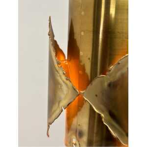 Ceiling Brass Brutalist Lamp by Sven Aage Jensen for Holm Sørensen, 1960s