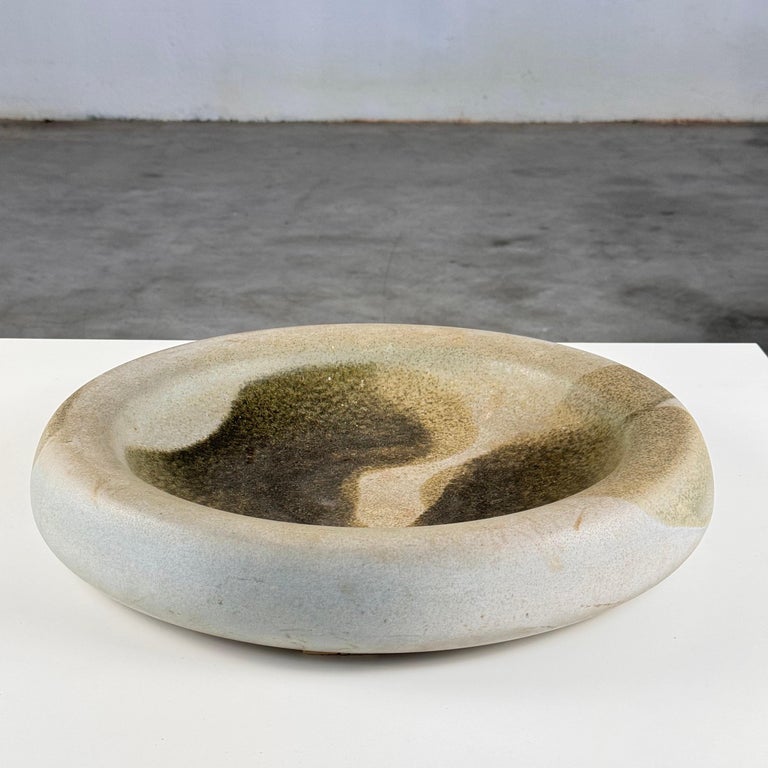 Ceramic Centerpiece by Franco Bucci for Laboratorio Pesaro, 1970s, Signed