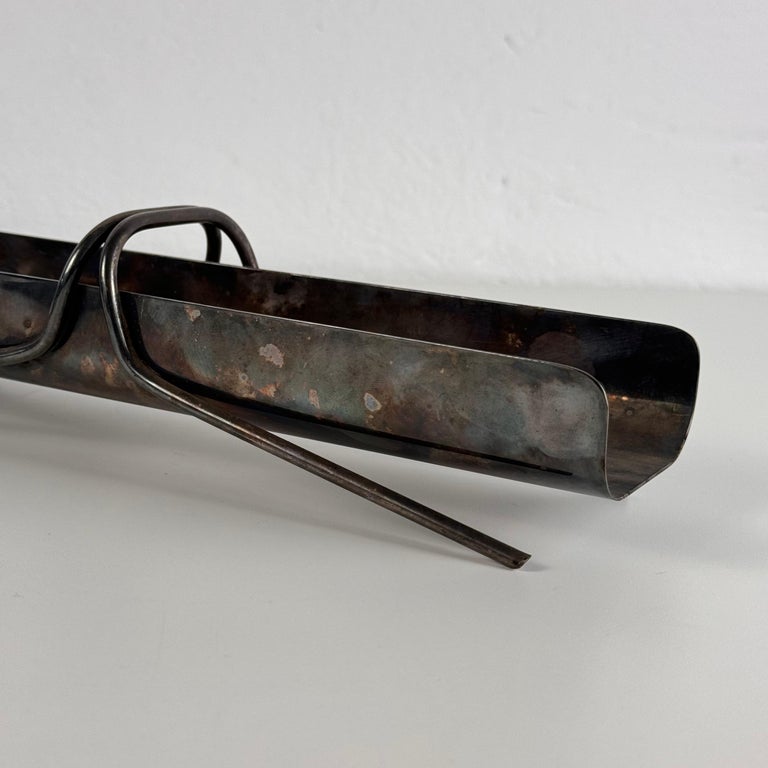 Christofle Silver-Plated Breadstick Holder Attributed to Gio Ponti, 1950s