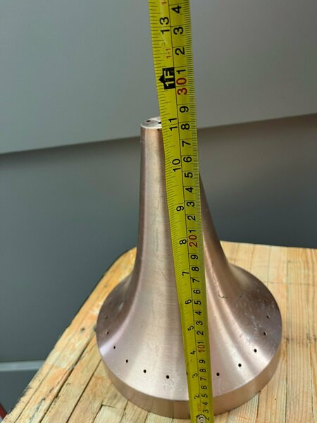 Copper Lamp Shade Pendant Mid Century
