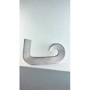 "Cornovaso" Modern Ceramic Industrial Vase by Alessio Tasca, 1970s