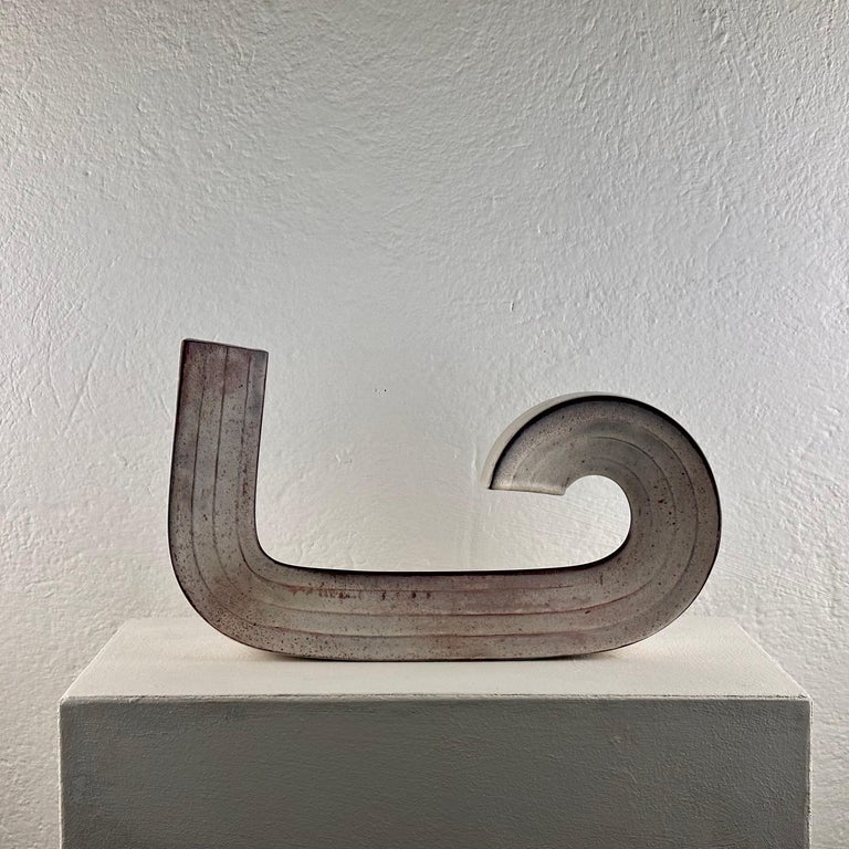 "Cornovaso" Modern Ceramic Industrial Vase by Alessio Tasca, 1970s