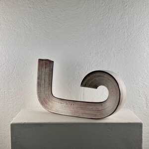 "Cornovaso" Modern Ceramic Industrial Vase by Alessio Tasca, 1970s