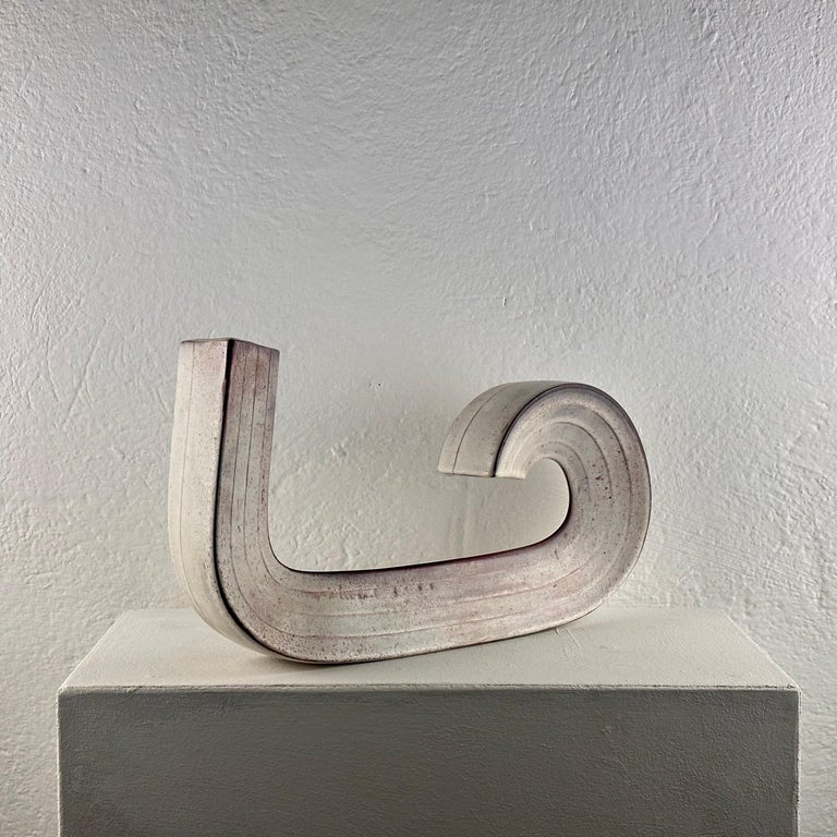 "Cornovaso" Modern Ceramic Industrial Vase by Alessio Tasca, 1970s